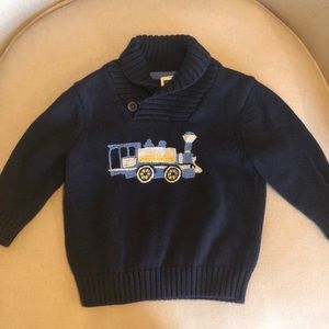 Navy Janie and Jack Train Sweater